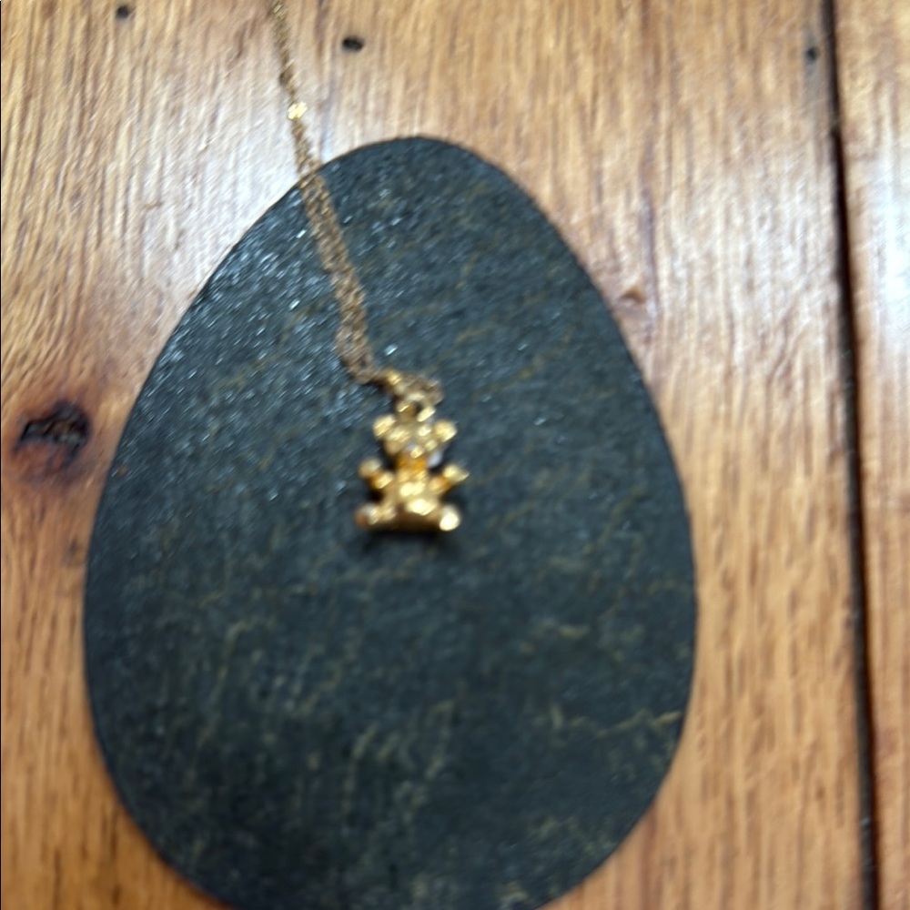 Bear Gold Pendant Necklace